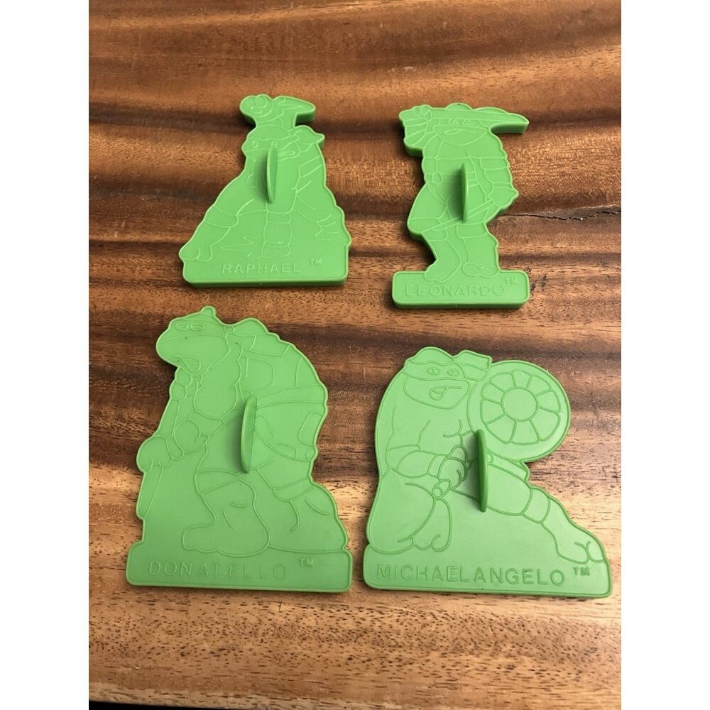Vintage Lot 4 1990 Wilton Teenage Mutant Ninja Turtles TMNT Cookie Cutters Molds